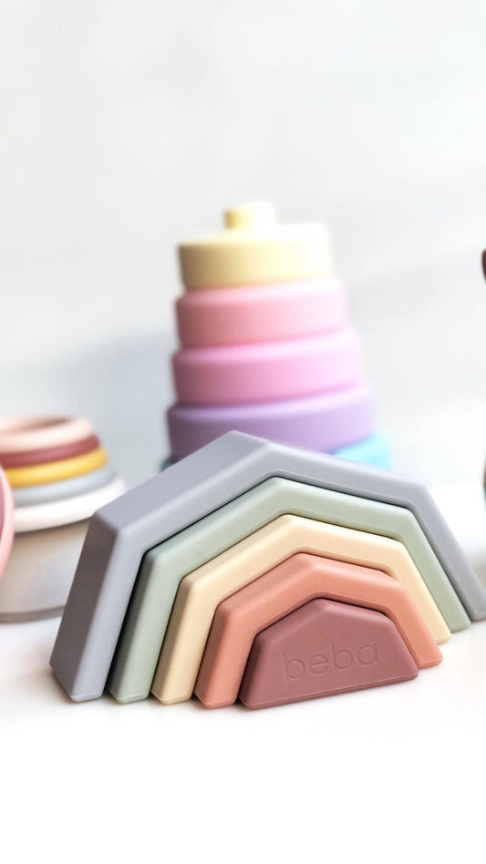 Rainbow Stacking Toy - Beba Canada
