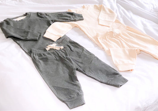 Ribbed Two-piece Long Set - Beba Canada