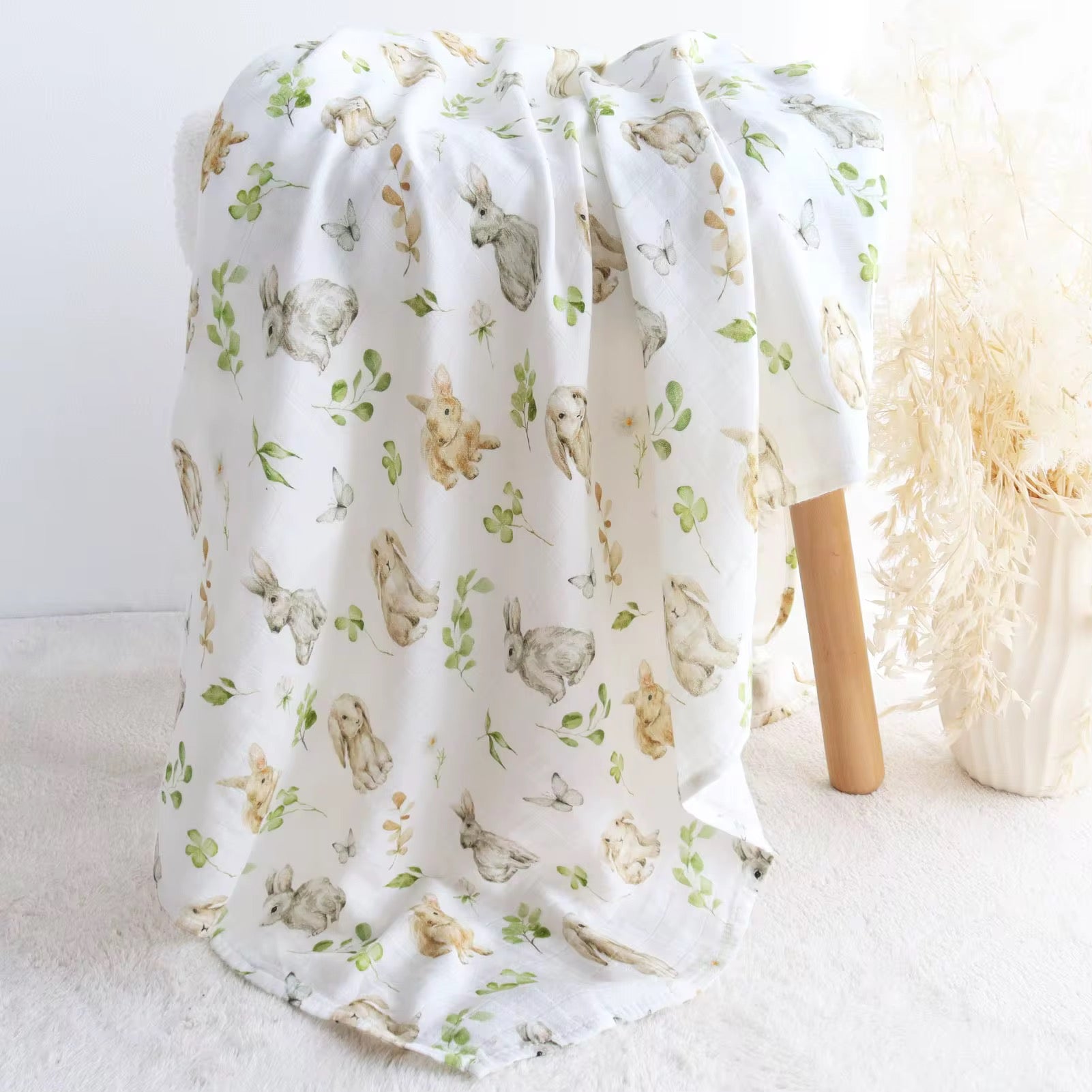 Bamboo Muslin Swaddle Blanket
- Bunny