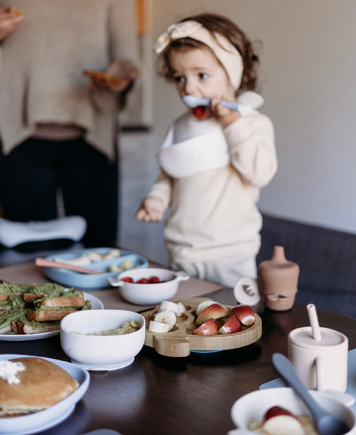 Marble Square Bowl + Utensils