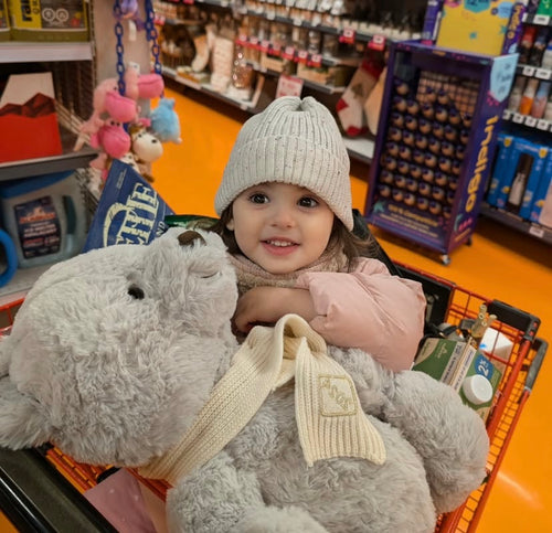 Speckled Organic Knit Beanie Hat