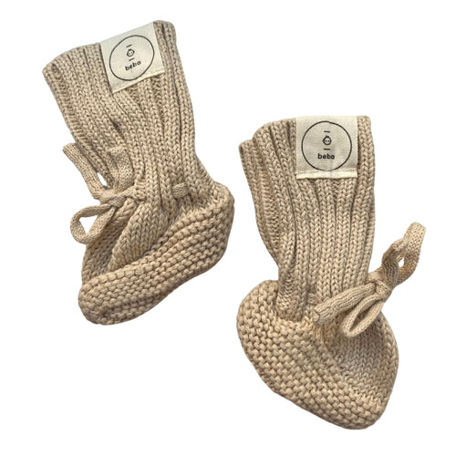 Organic Knitted Newborn Socks