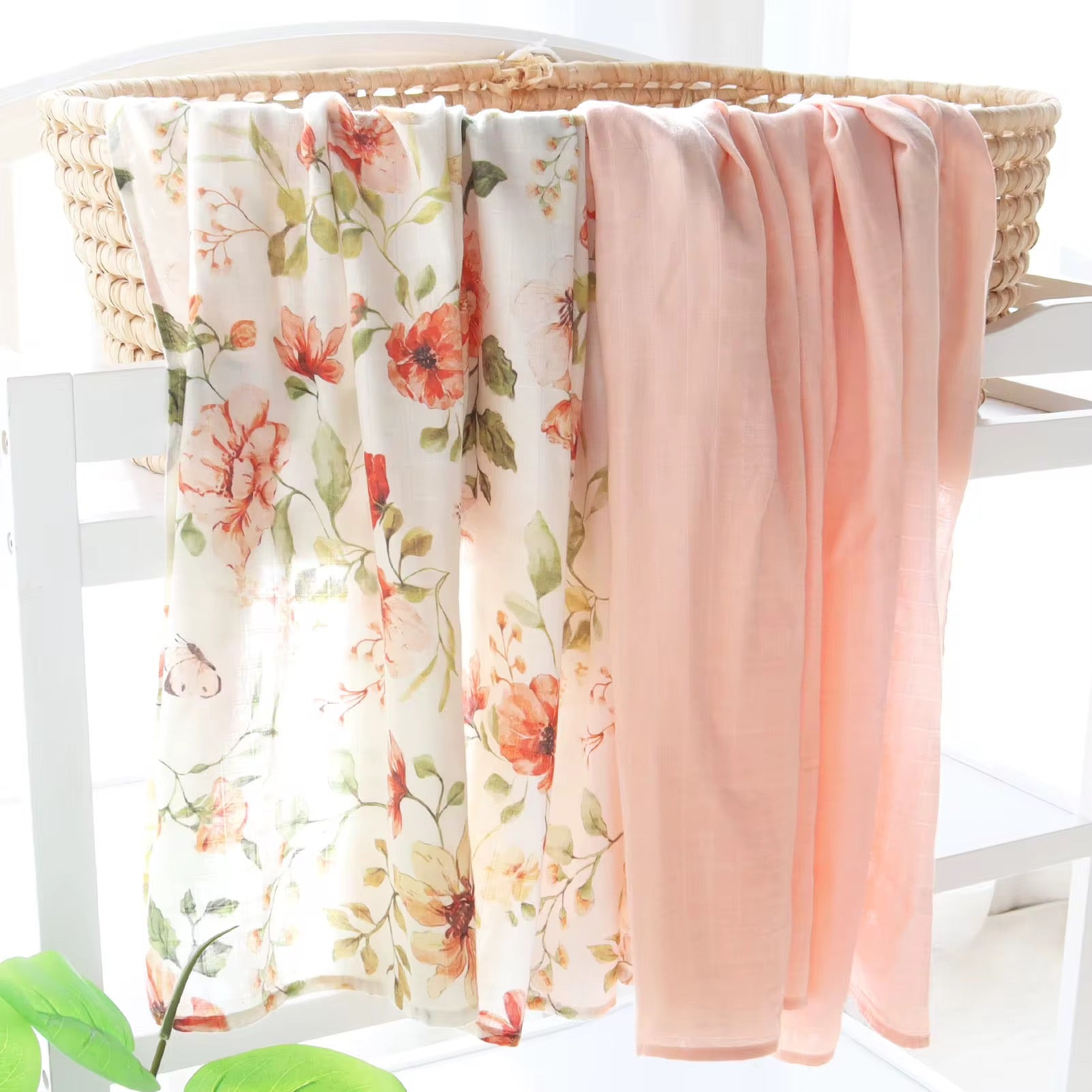 Serene Floral Swaddle Set