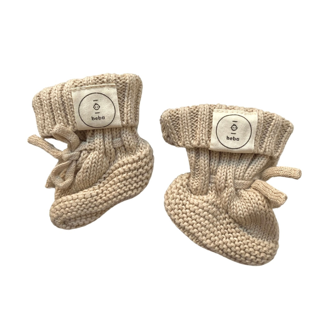 Organic Knitted Newborn Socks