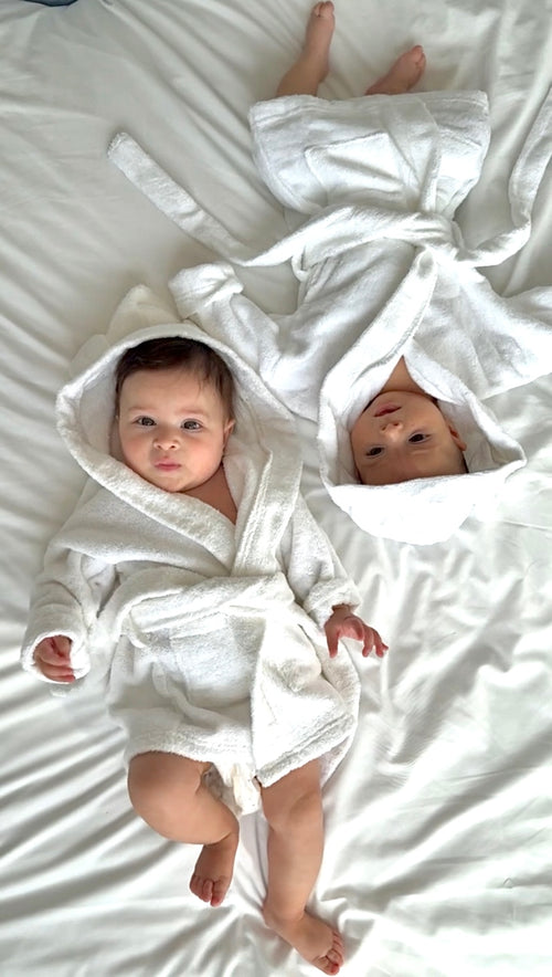 Organic Baby Hooded Bath Robe