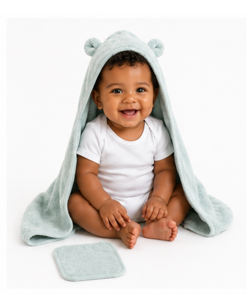 Organic Bath Towel and Washcloth Set