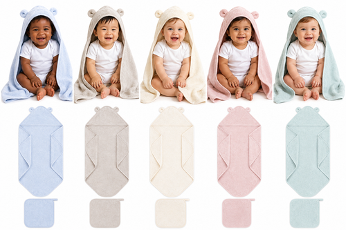 Organic Bath Towel and Washcloth Set