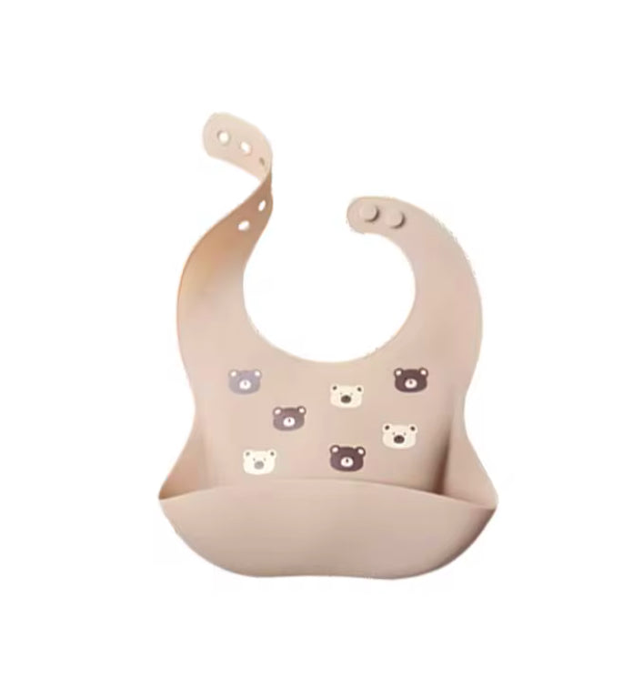 Silicone Baby Bib with Pattern