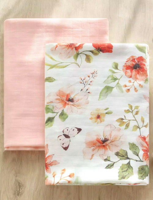 Serene Floral Swaddle Set