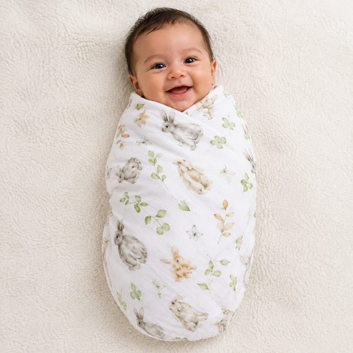 Bamboo Muslin Swaddle Blanket
- Bunny