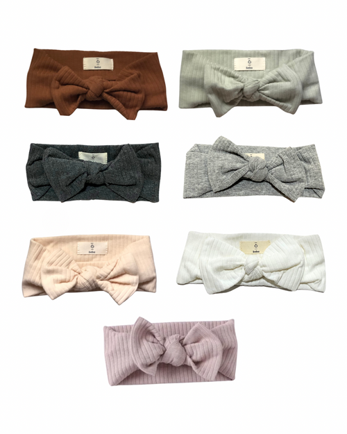 Beba ribbed headband bow