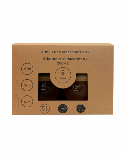 Simulation Breast-like Baby Bottle (Pack of 2)