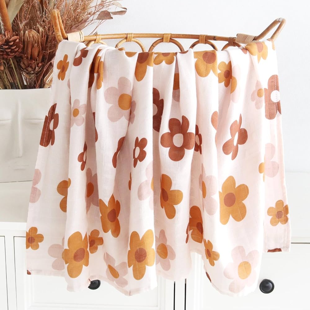 Bamboo Muslin Swaddle Blanket
- Big Floral