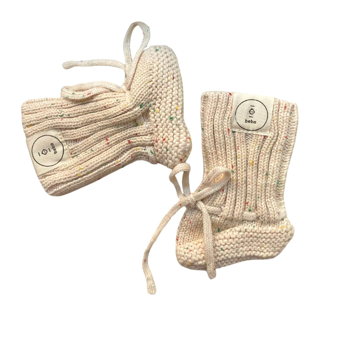 Organic Knitted Newborn Socks