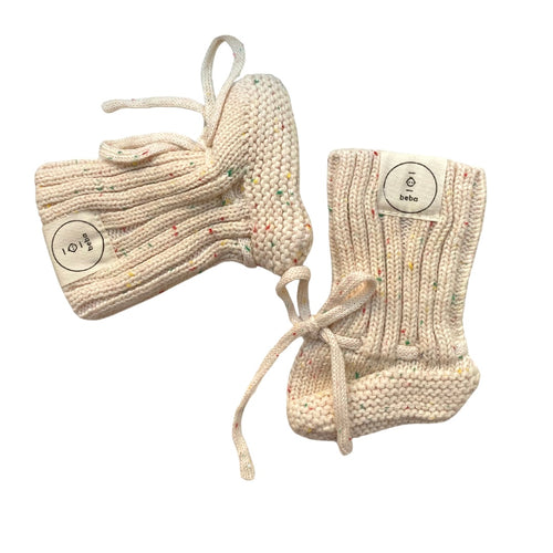 Organic Knitted Newborn Socks