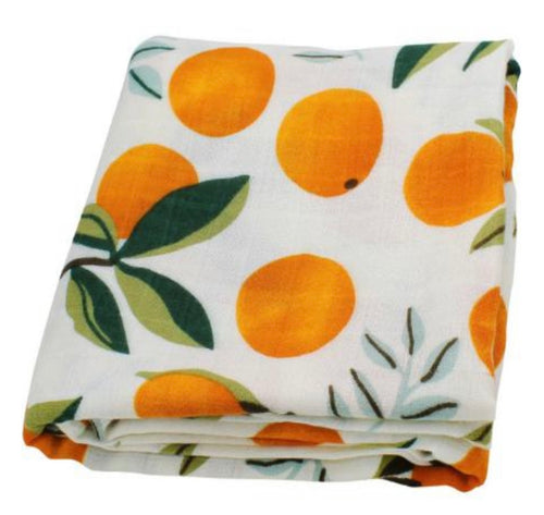 Bamboo Muslin Swaddle Blanket
- Tangerine