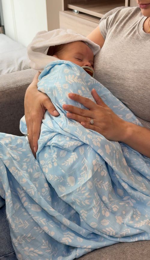Bamboo Muslin Swaddle Blanket
- Cozy Breeze