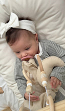 Beba ribbed headband bow