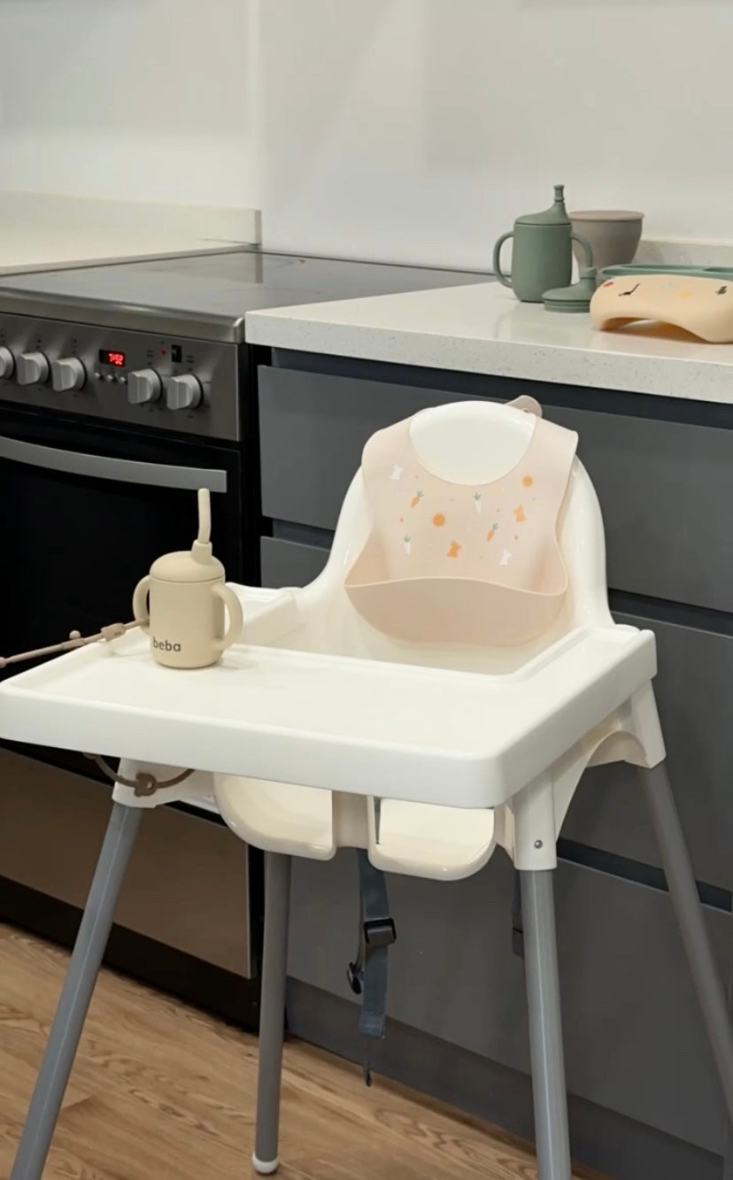 Silicone Baby Bib with Pattern