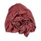 Bamboo Muslin Fitted Crib Sheet -Burnt Maroon
