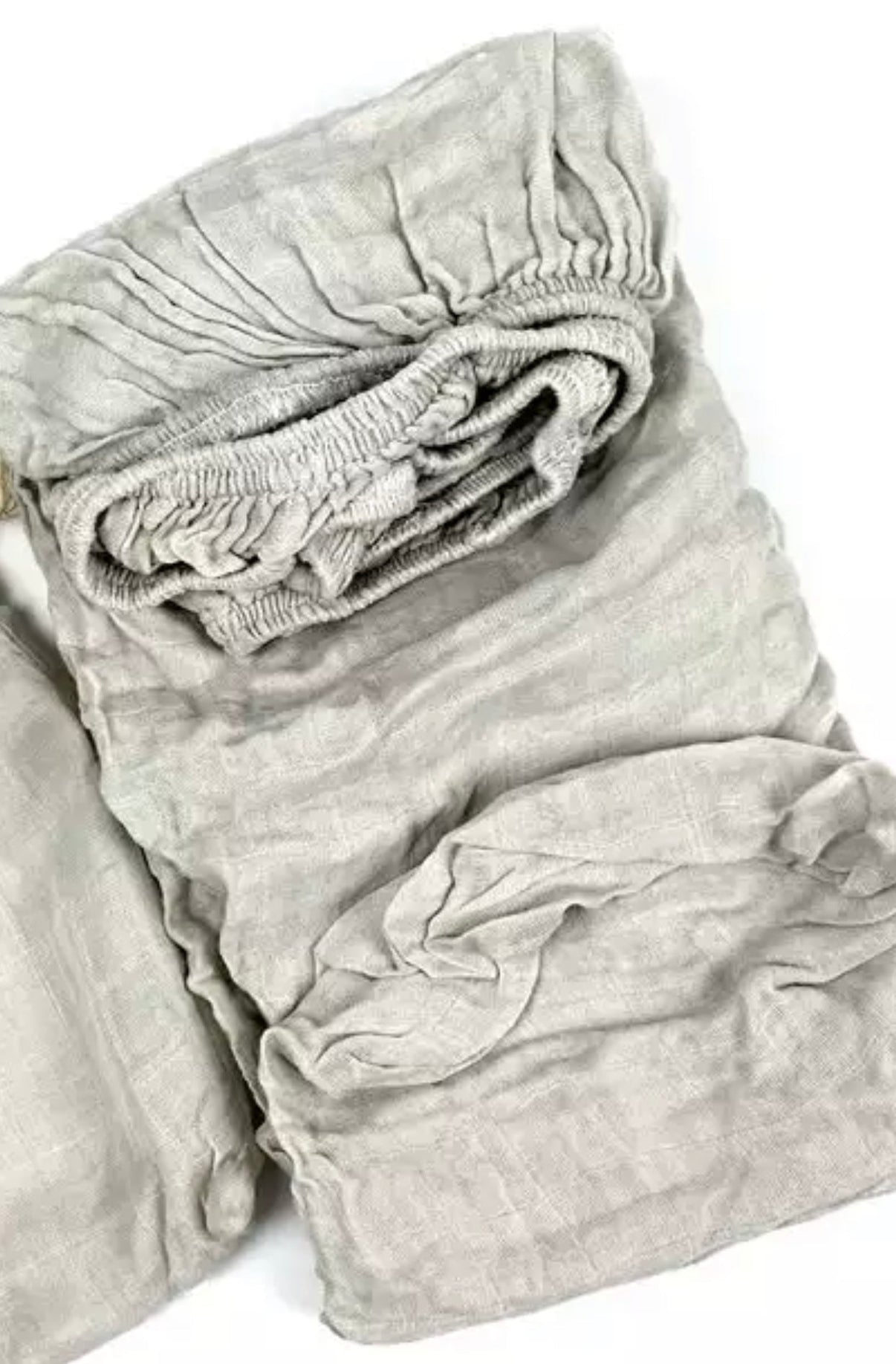 Bamboo Muslin Fitted Crib Sheet Repose Grey Beba Canada