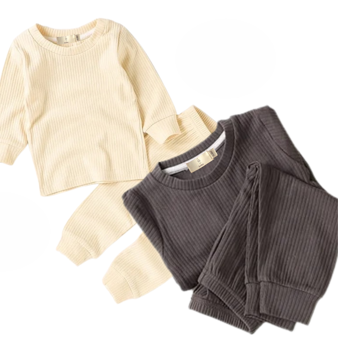 Ribbed Two-piece Long Set