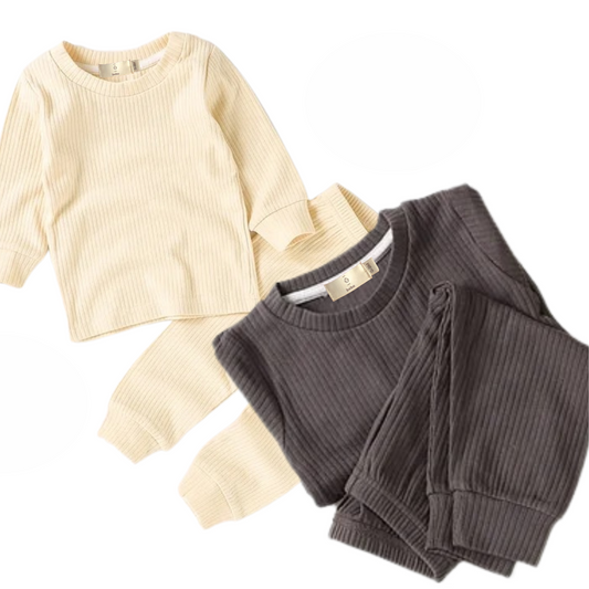 Ribbed Two-piece Long Set
