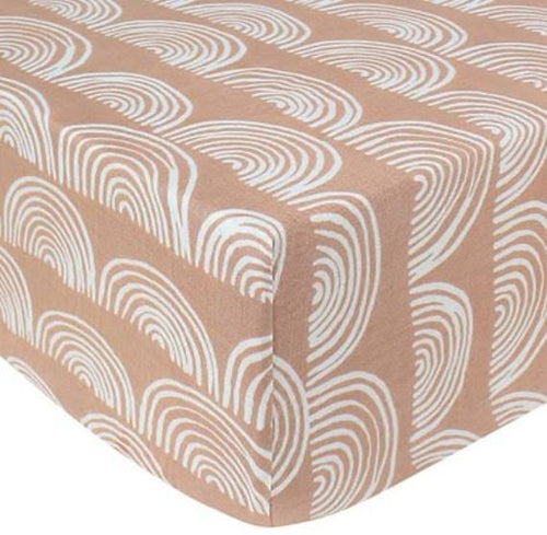 Bamboo Muslin Fitted Crib Sheet - Rainbow Toffee - Beba Canada