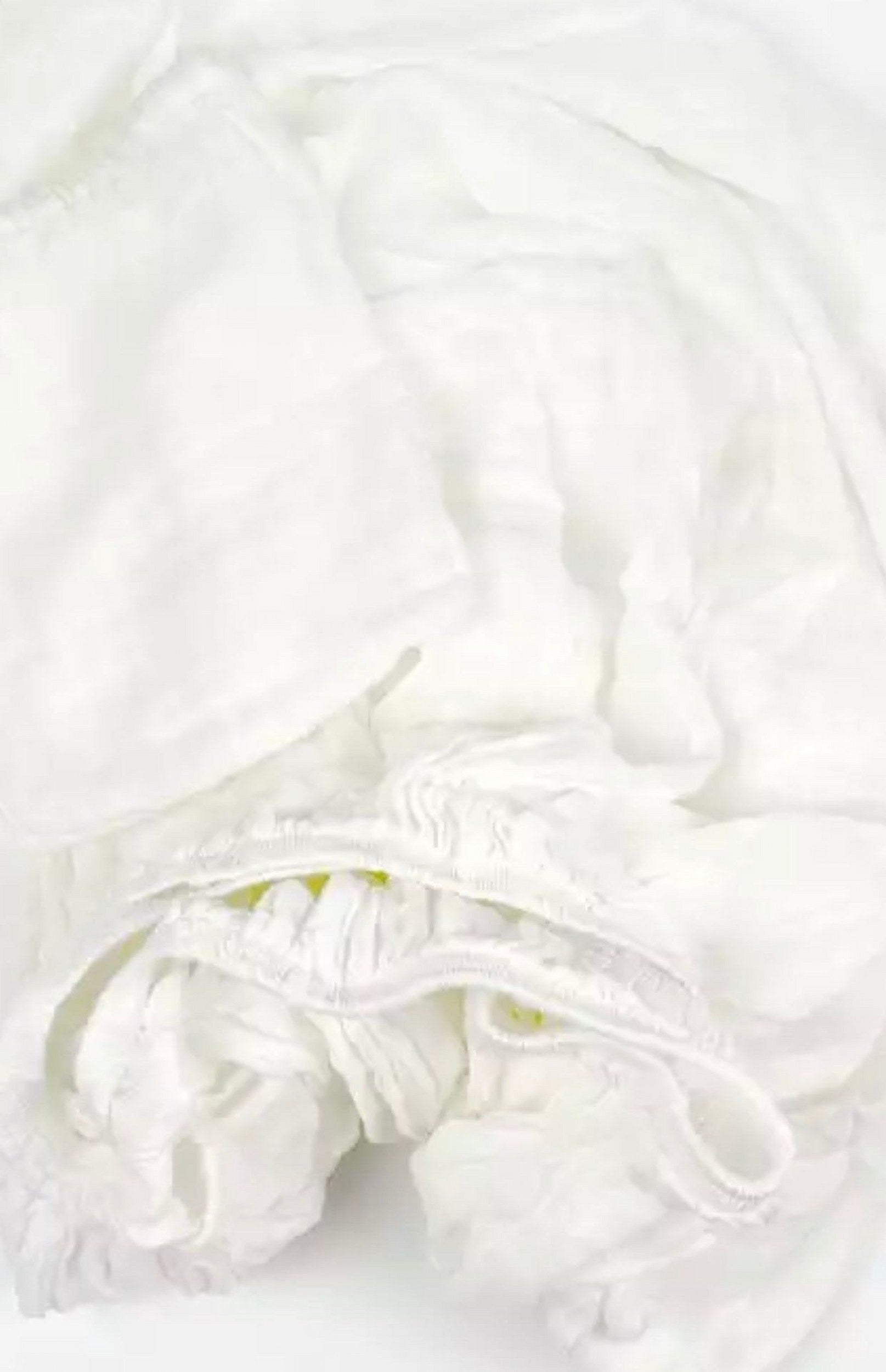 Bamboo Muslin Fitted Crib Sheet - White Simple - Beba Canada