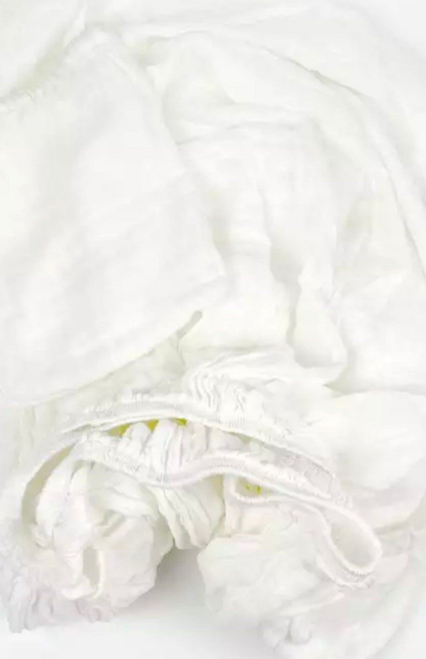 Bamboo Muslin Fitted Crib Sheet - White Simple