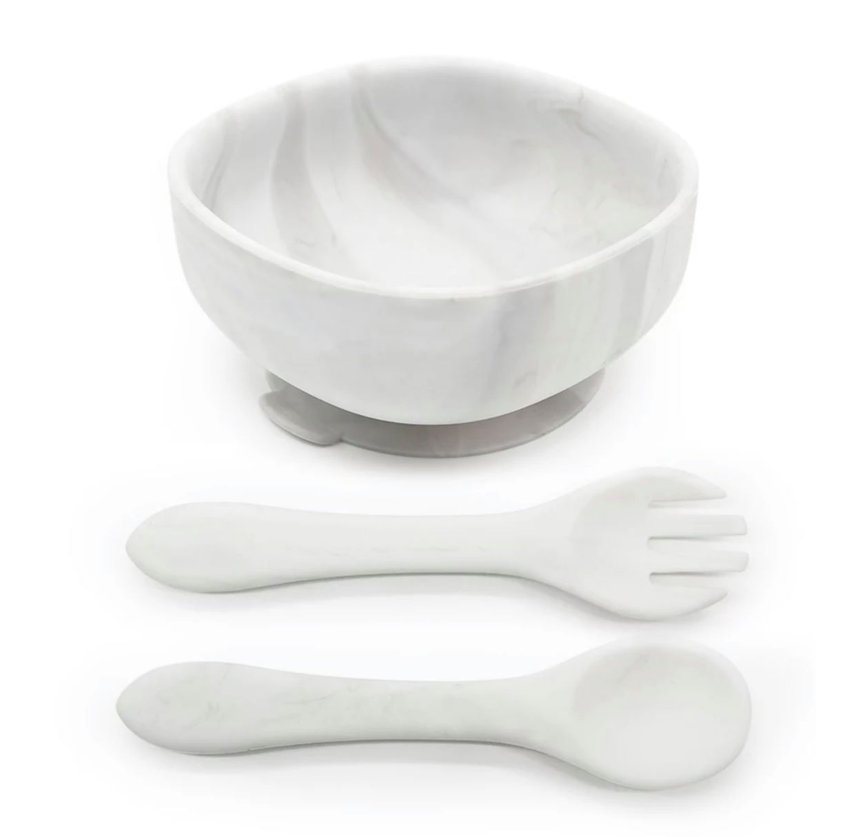 Marble Square Bowl + Utensils