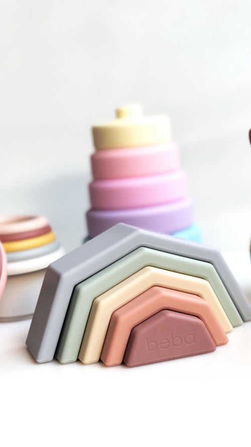 Rainbow Stacking Toy - Beba Canada