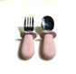 Toddler learning cutlery utensils