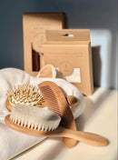 Natural Wooden Baby Brush Set - Beba Canada