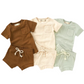 Organic Ribbed Two-Piece Short Set