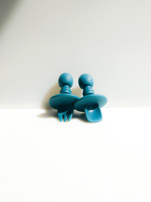 Tesoro Tiny Spoon & Fork Utensils Set - Beba Canada