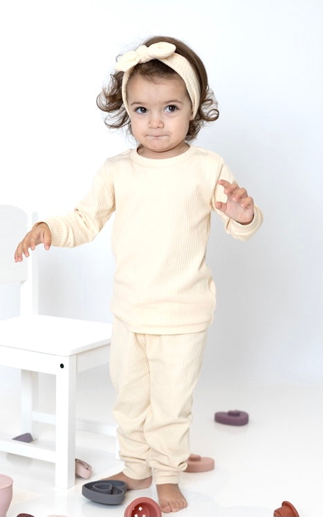 Ribbed Two-piece Long Set - Beba Canada