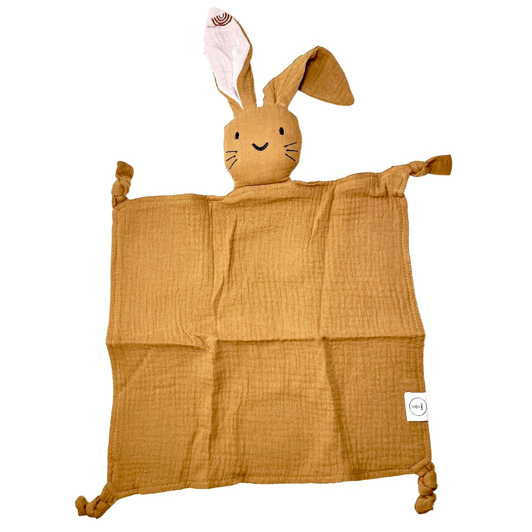 Organic Cotton Bunny Lovey - Beba Canada